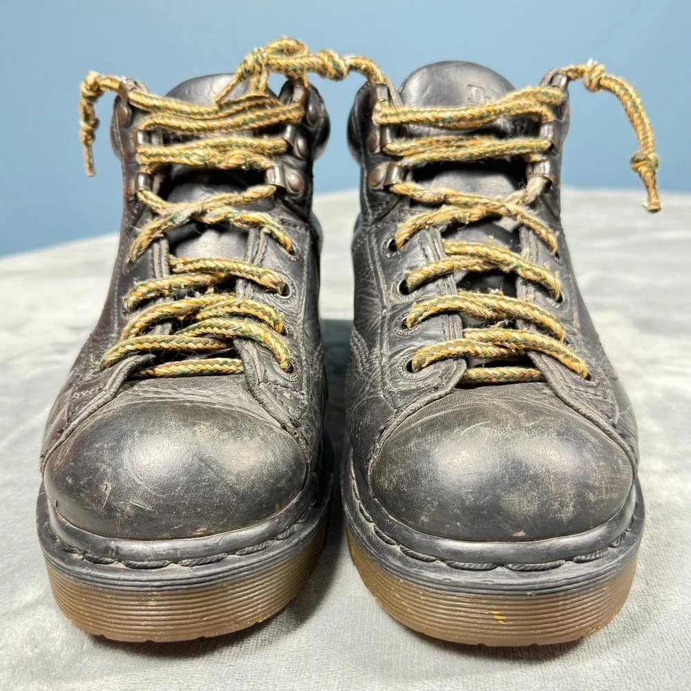 Dr Martens Boots Womens UK6 US8-8.5 Black Leather Bouncing Soles England Grunge